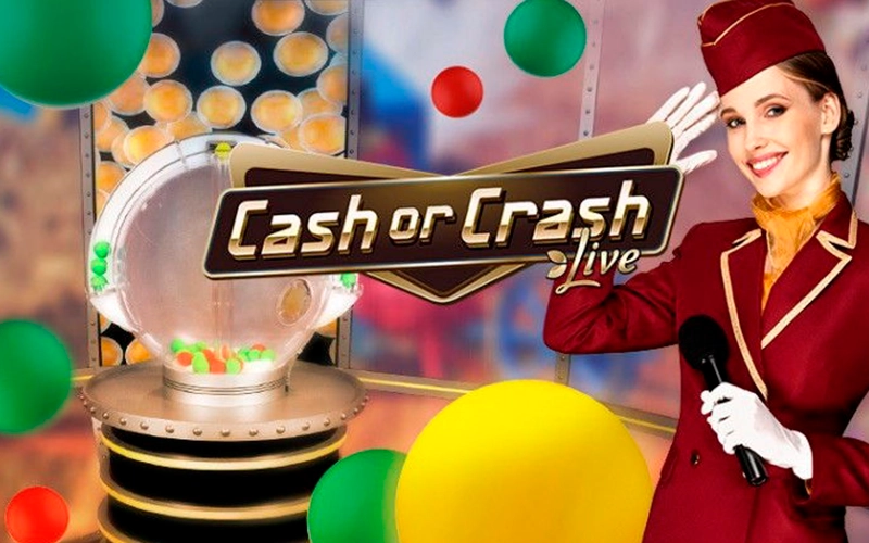 Jogue Cash or Crash com um dealer ao vivo e ganhe na Mostbet.