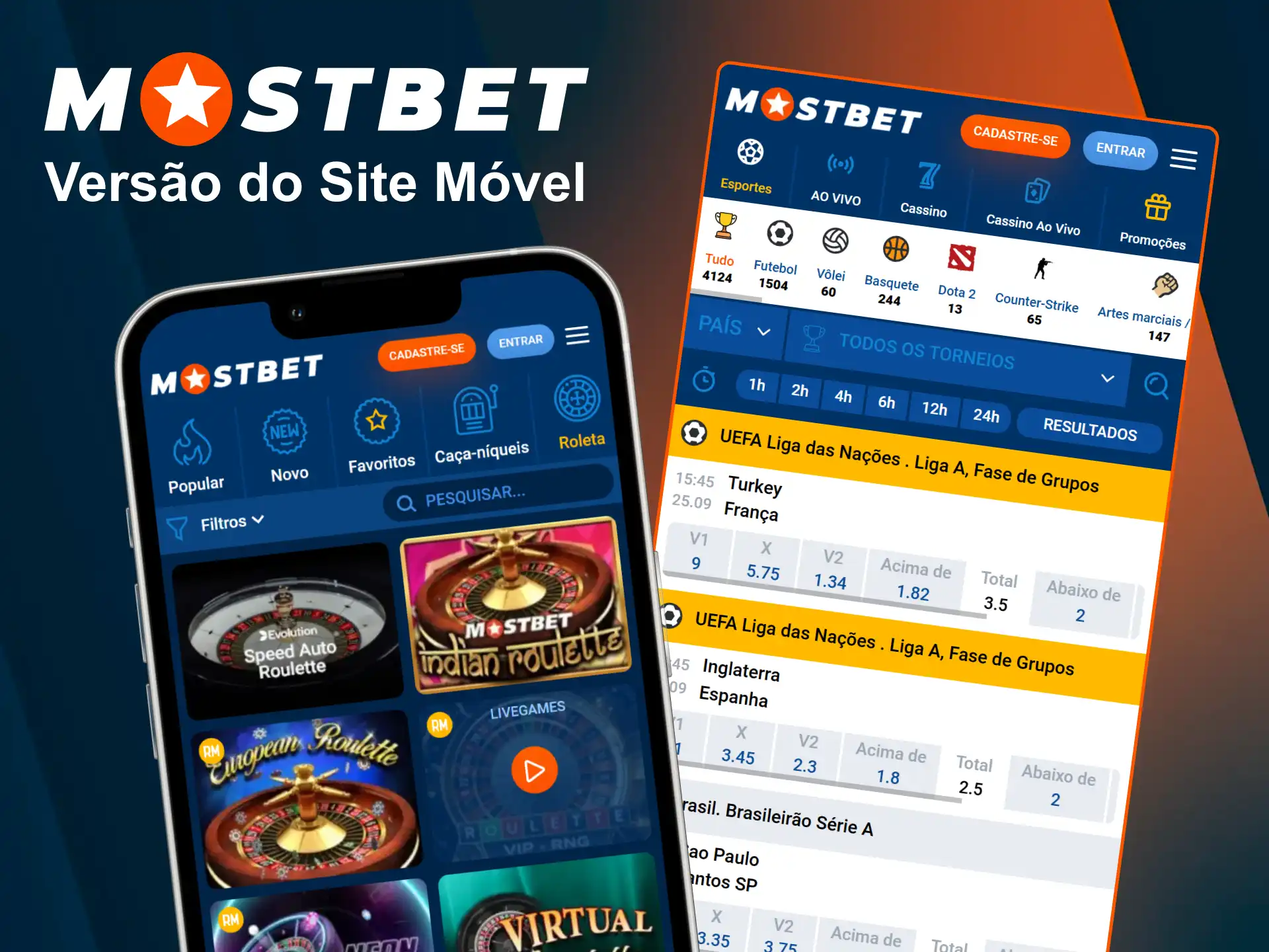 Compare as vantagens da versão móvel contra a aplicação Mostbet oficial.